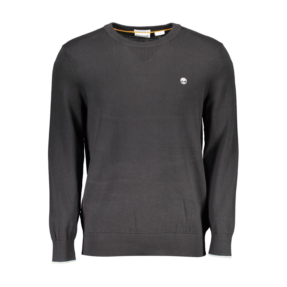 Timberland Black Organic Cotton Men Sweater