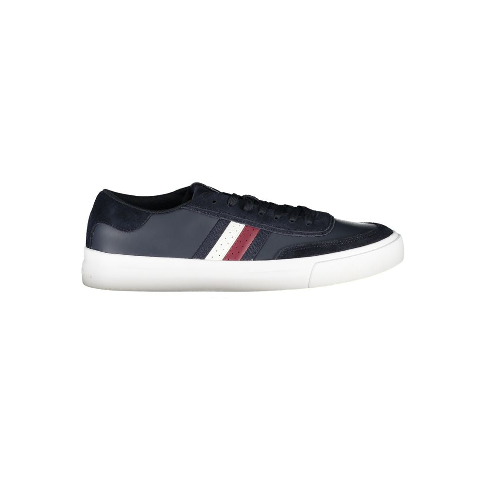 Tommy Hilfiger Blue Leather Men Sneaker