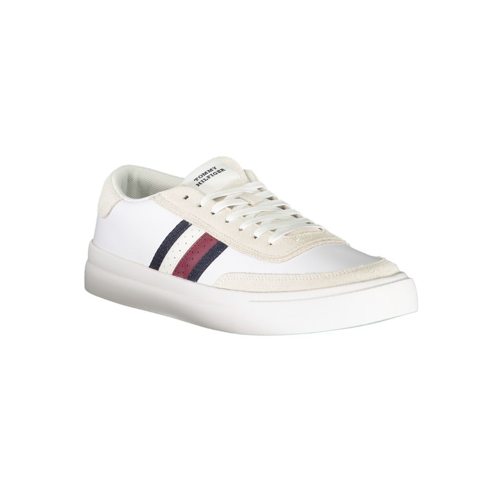 Tommy Hilfiger White Leather Men Sneaker