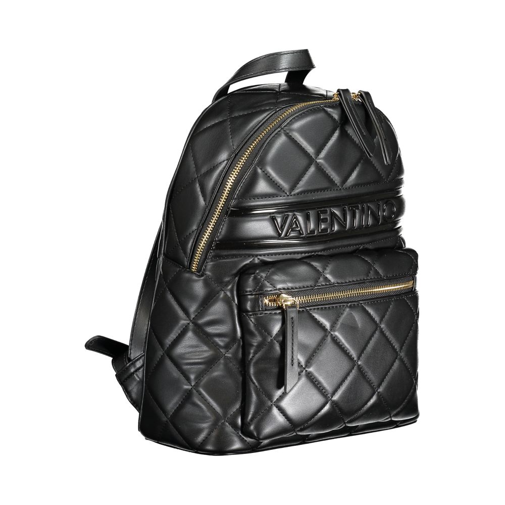 Mario Valentino Black Polyurethane Women Backpack
