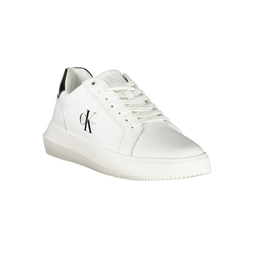 Calvin Klein Bianco Polyurethane Men Sneaker