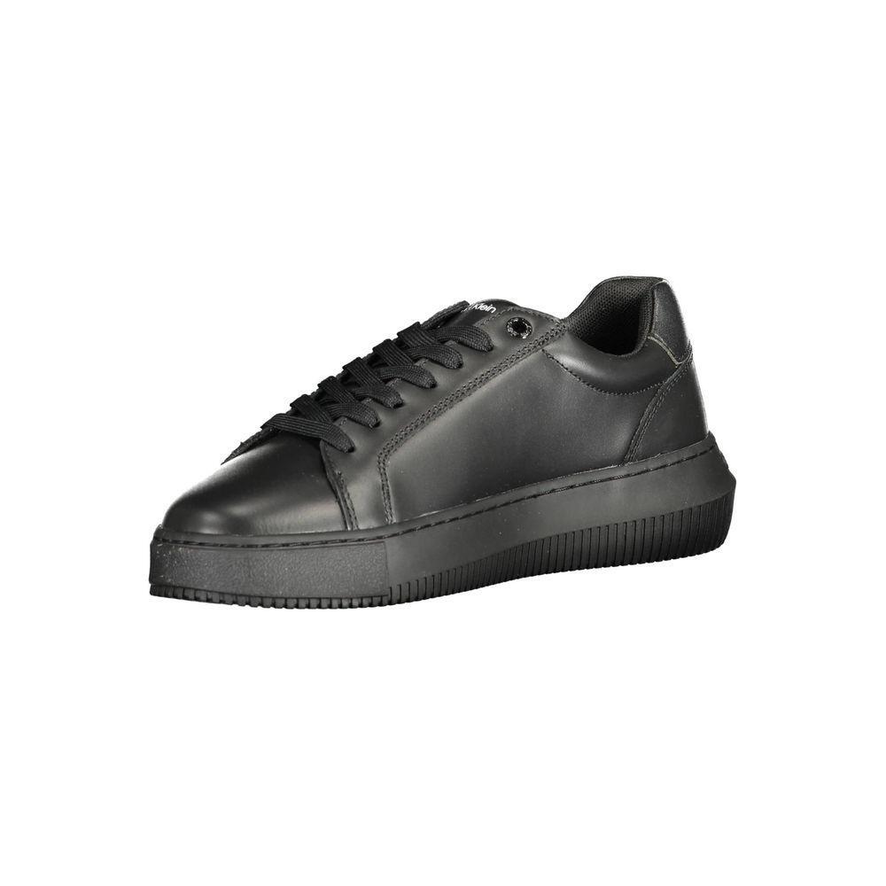 Calvin Klein Black Leather Women Sneaker