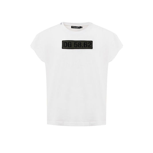 Dolce & Gabbana White Cotton T-Shirt