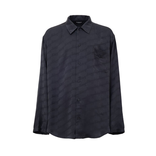 Balenciaga Gray Viscose Dress Shirt Balenciaga
