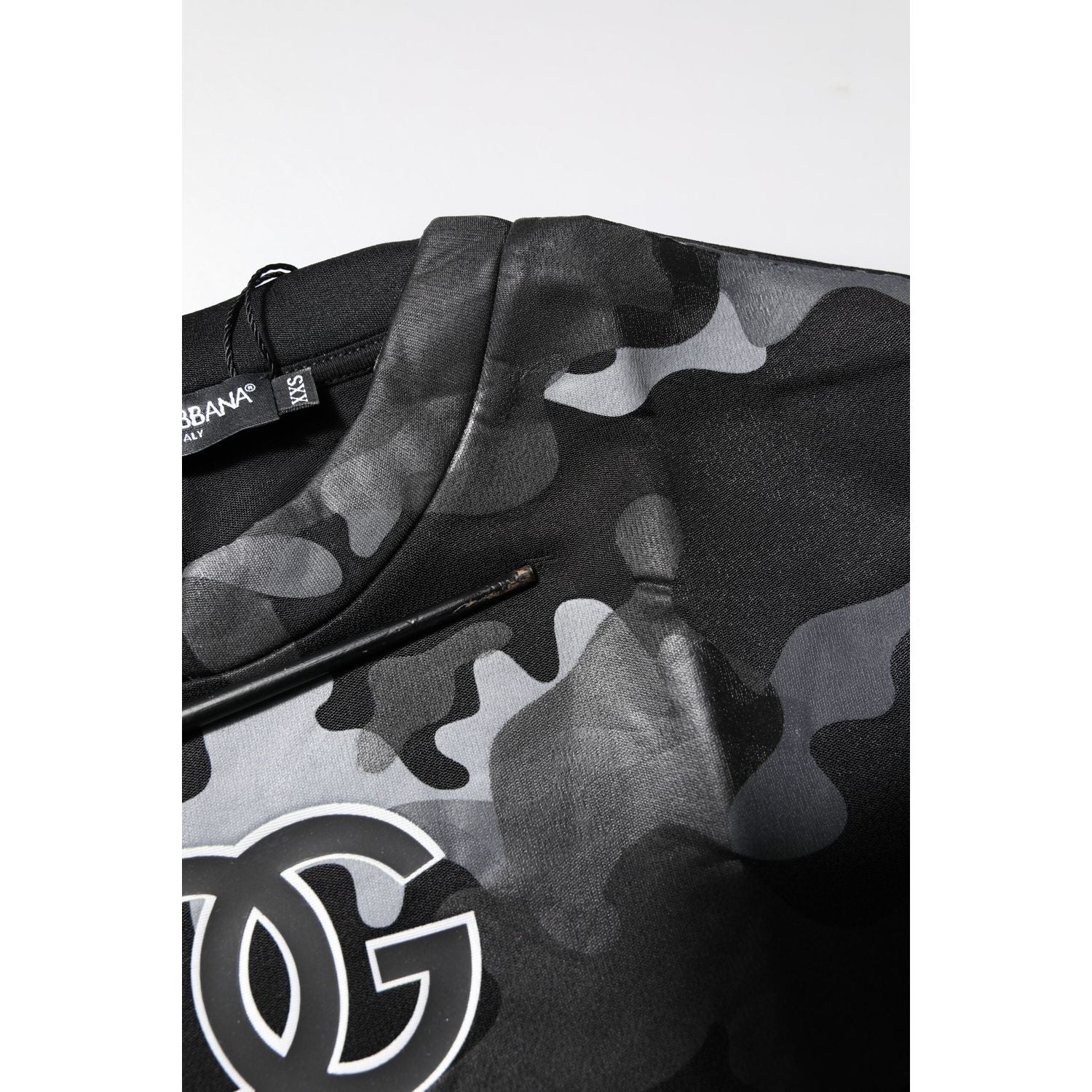 Dolce & Gabbana Black Camouflage Pullover Sweatshirt Sweater