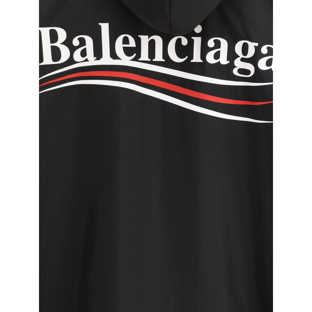 Balenciaga Black Polyester Shell Jacket Balenciaga