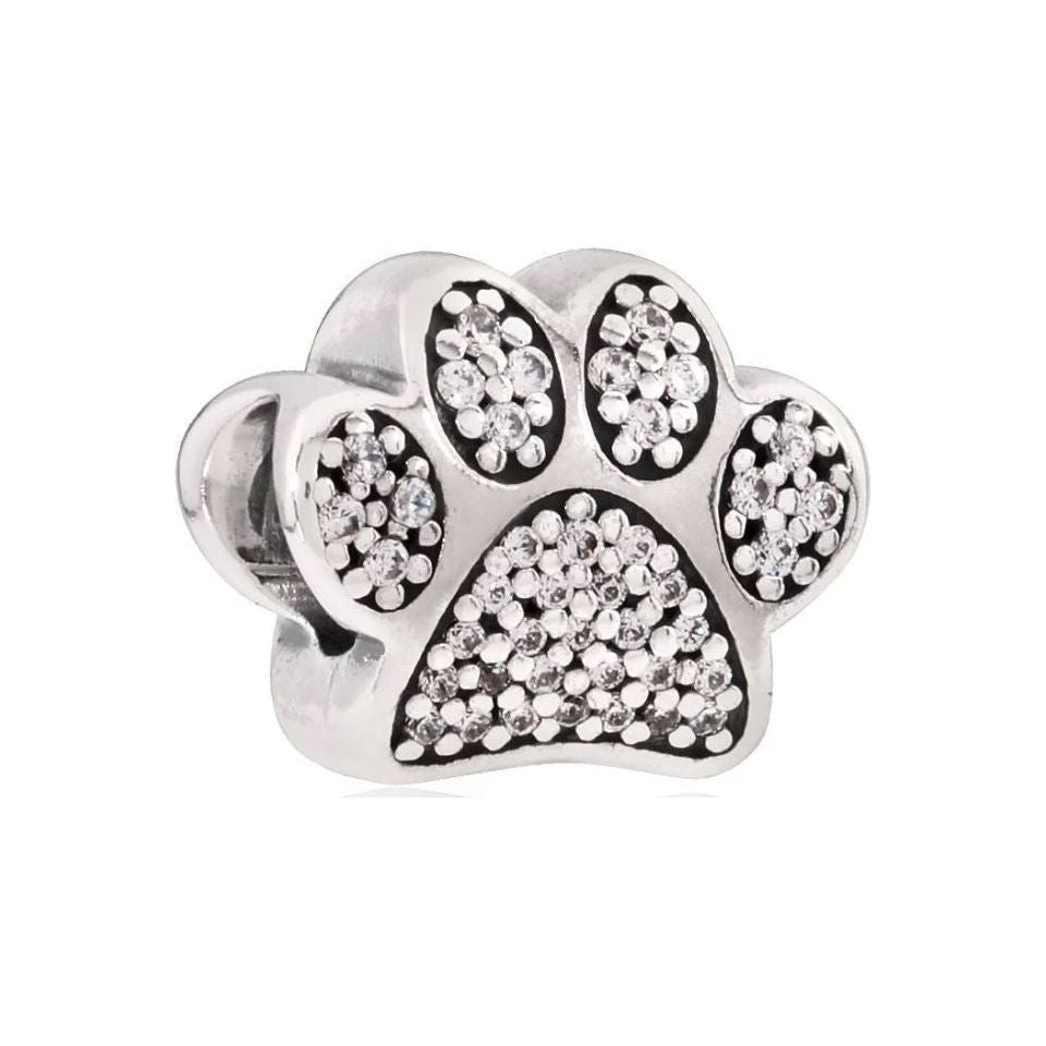 PANDORA JEWELRY Mod. SPARKLING PAW PRINT & HEART DESIGNER FASHION JEWELLERY PANDORA