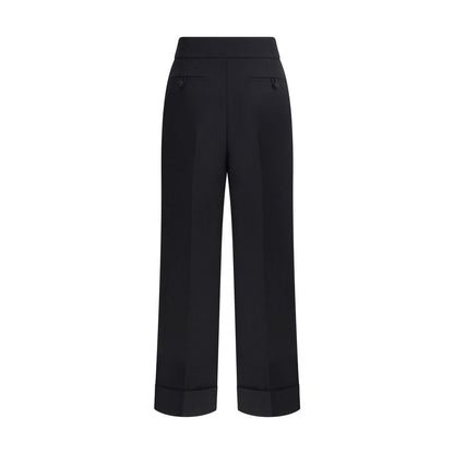 Valentino Black Wool Dress Pants