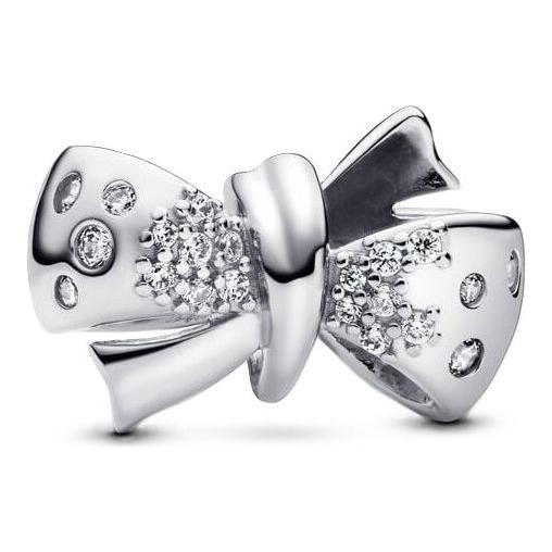 PANDORA CHARMS Mod. SPARKLING BOW DESIGNER FASHION JEWELLERY PANDORA