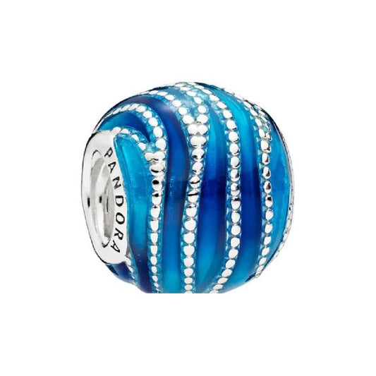 PANDORA CHARMS Mod. BLUE WAVE DESIGNER FASHION JEWELLERY PANDORA