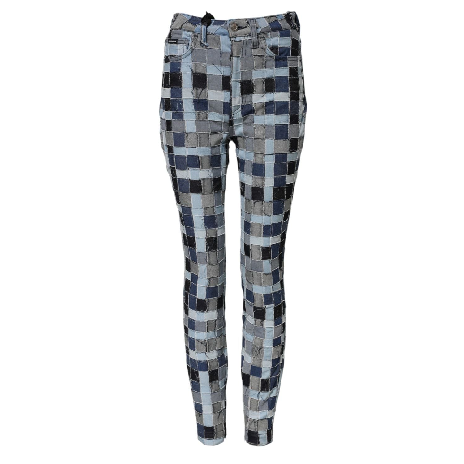 Dolce & Gabbana Multicolor Patchwork Skinny Denim Jeans