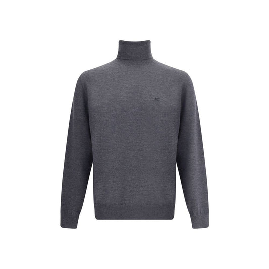 Etro Gray Wool Turtleneck Etro