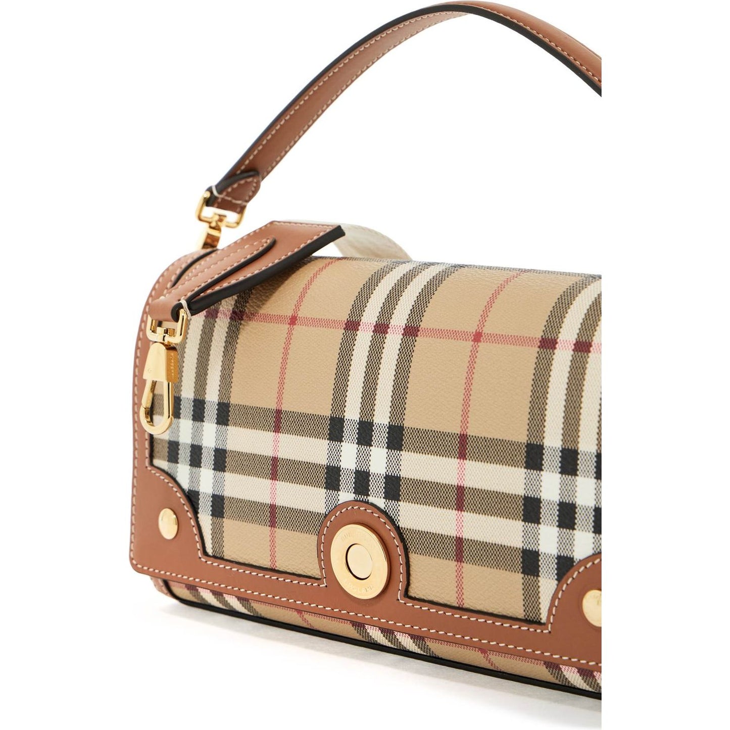 Burberry shoulder bag with check pattern notes