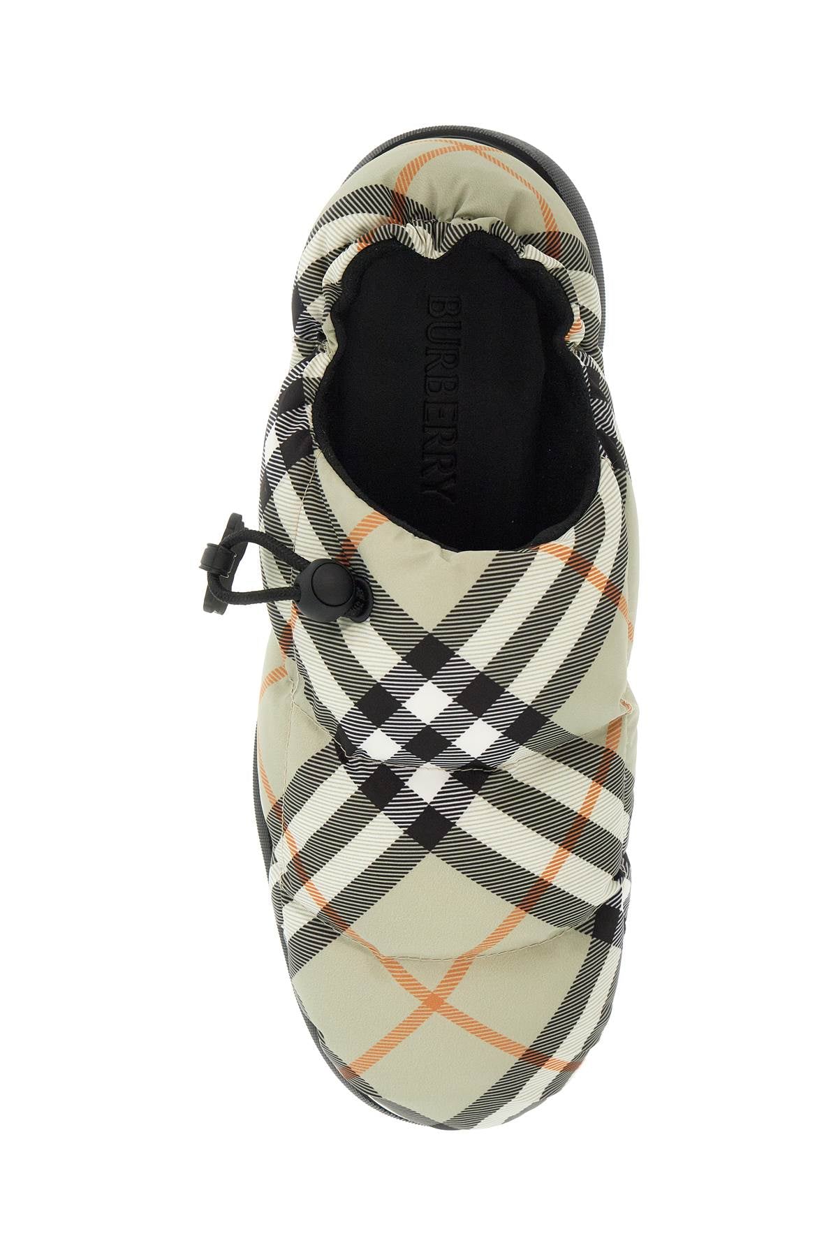 Burberry Burberry nylon check mules pillow for