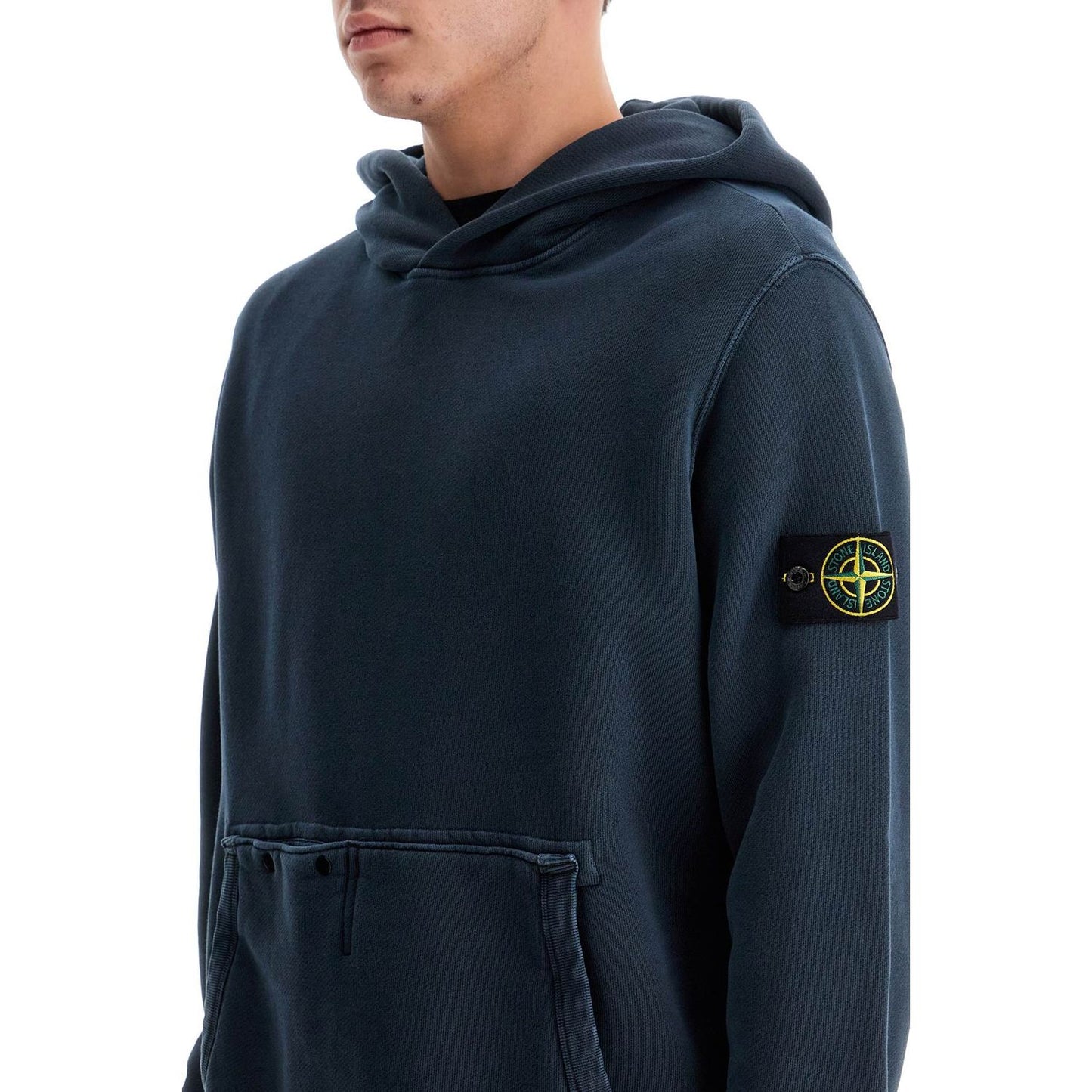 Stone Island organic cotton hoodie with hood