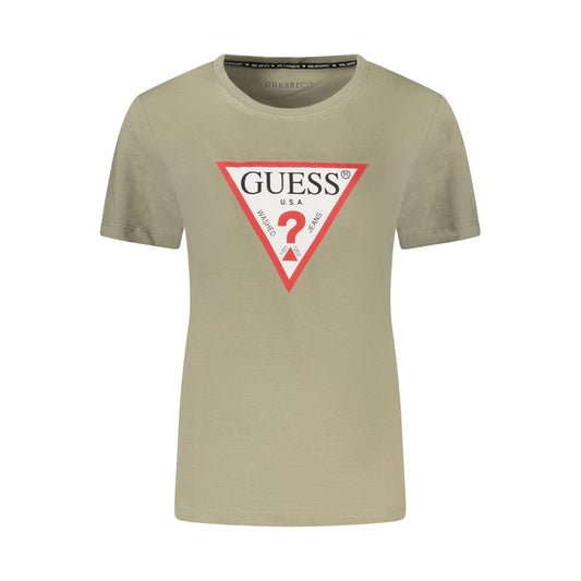 Guess Jeans Verde Cotton Women T-Shirt