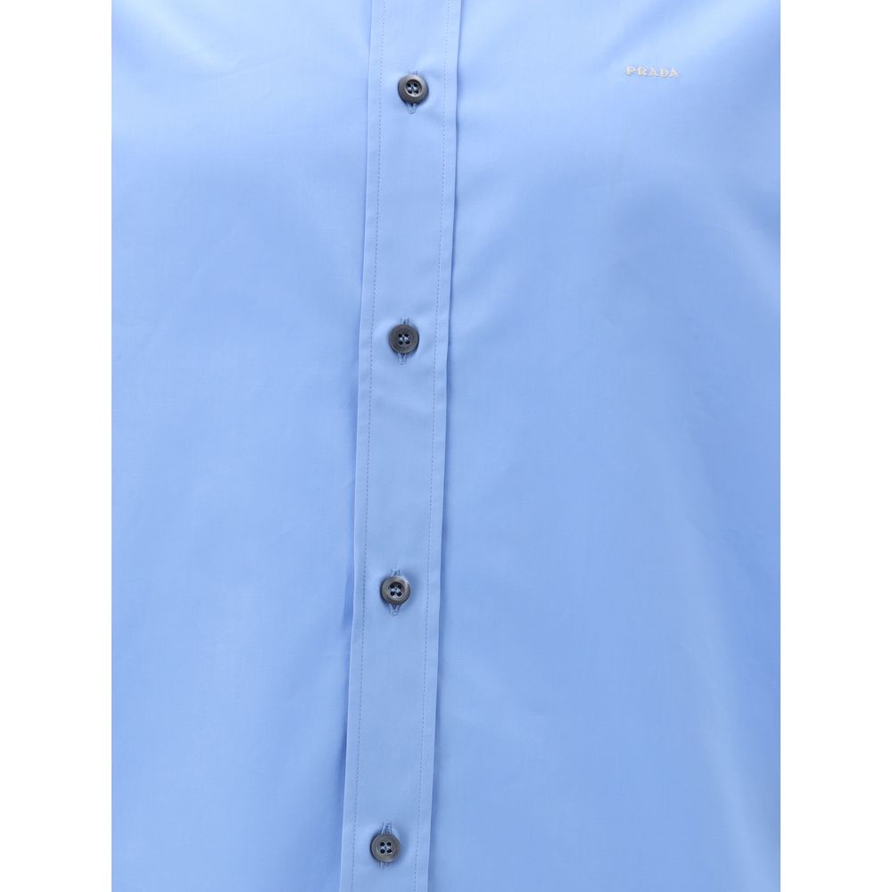 Prada Light Blue Cotton Dress Shirt