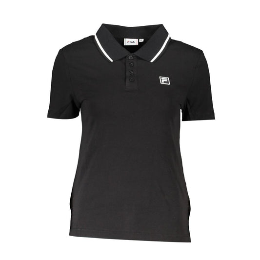 Fila Black Cotton Women's Polo Fila