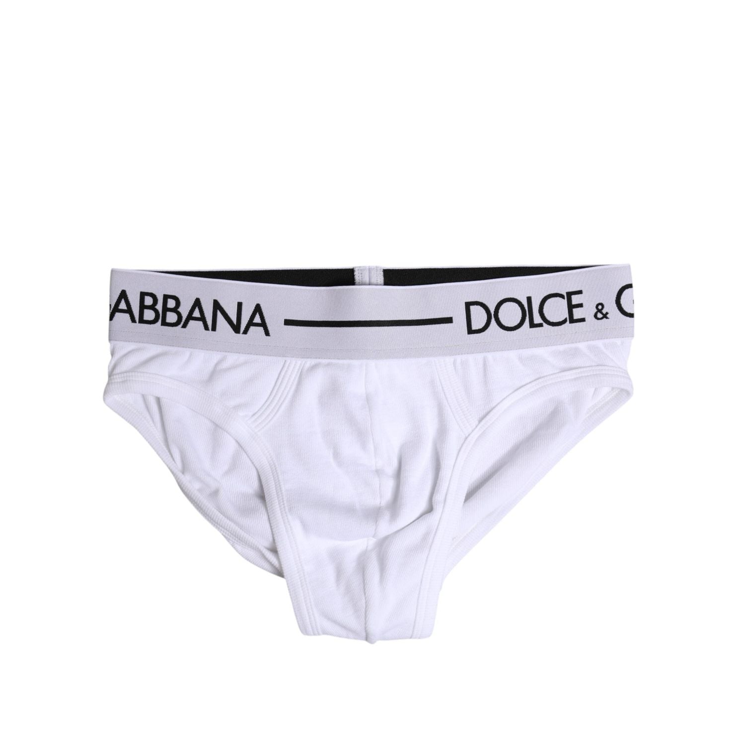 Dolce & Gabbana White Cotton Stretch Regular Brief Underwear