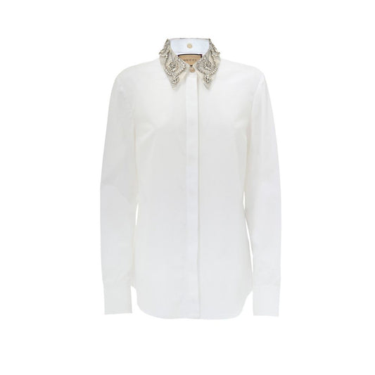 Gucci White Cotton Dress Shirt Gucci
