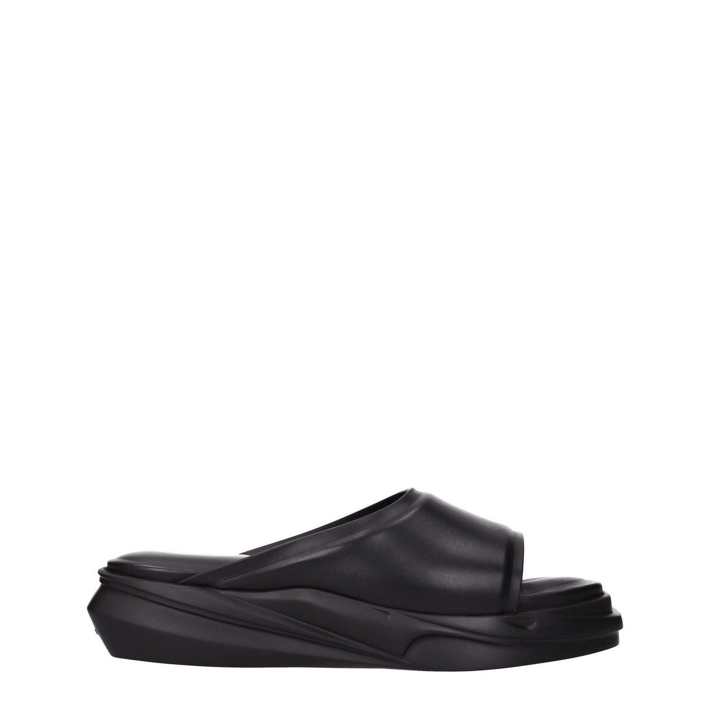 Alyx Black Leather Slippers Alyx