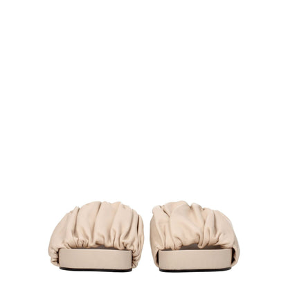 Jil Sander Pink Leather Slippers