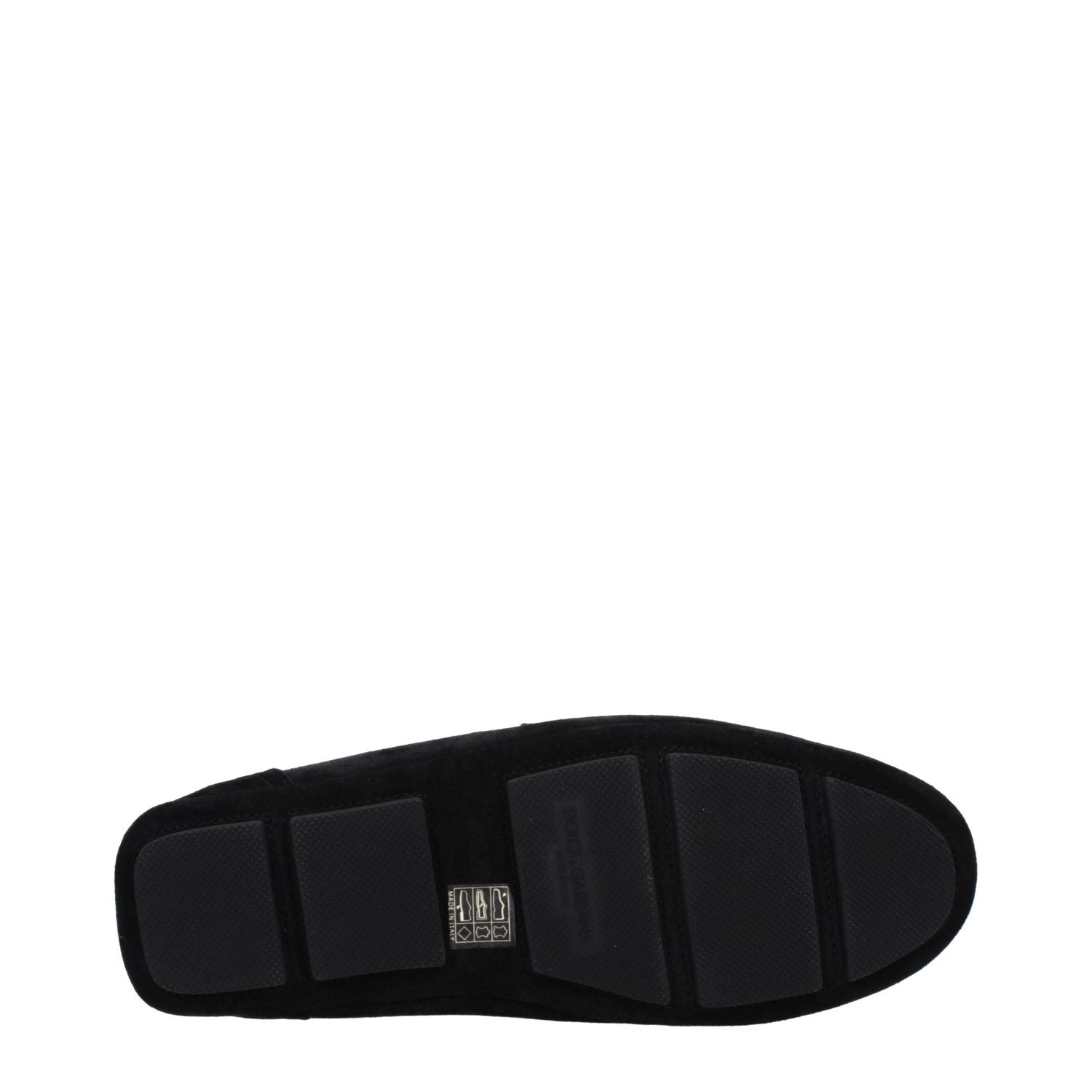 Dolce & Gabbana Black Leather Slip-On Loafers