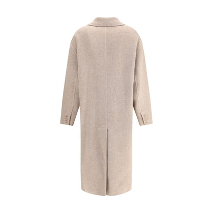 Ermanno Scervino Beige Wool Coat
