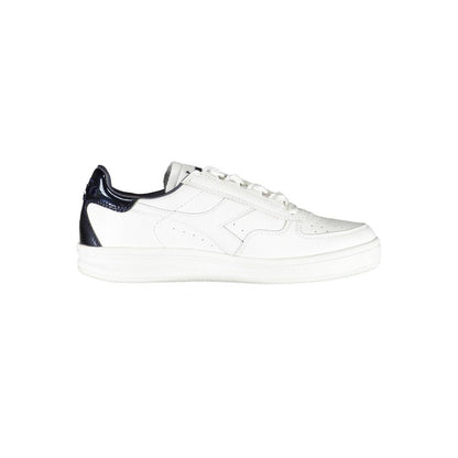 Diadora White Fabric Athletic Sneakers