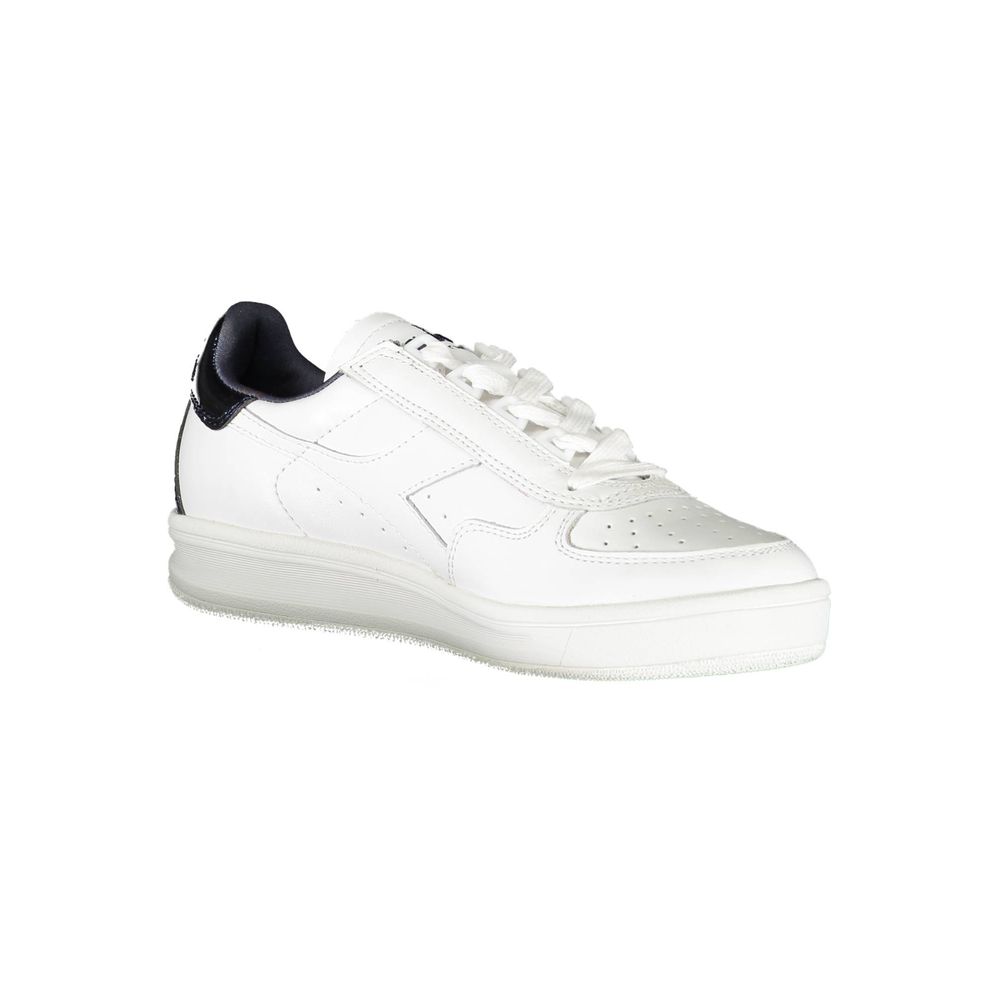 Diadora White Fabric Athletic Sneakers