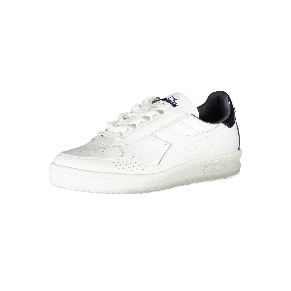 Diadora White Fabric Athletic Sneakers