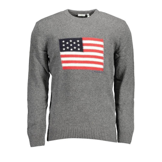 U.S. POLO ASSN. Grigio Wool Men Sweater