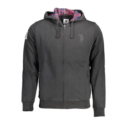 U.S. POLO ASSN. Black Cotton Men Sweatshirt