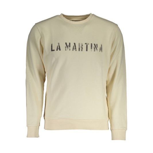 La Martina Bianco Cotton Mens Sweatshirt