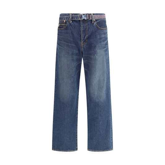 Sacai Blue Cotton Jeans Denim Sacai