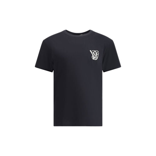 Valentino Black Cotton T-Shirt
