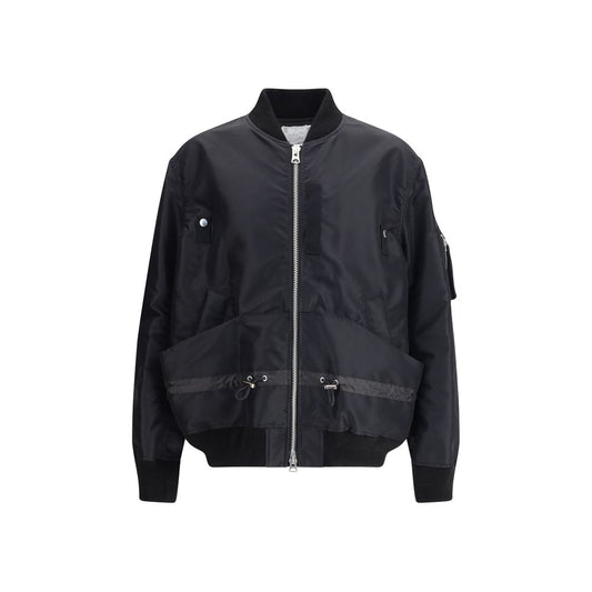 Sacai Black Nylon Bomber Sacai