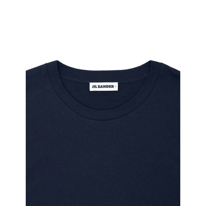Jil Sander Blue Cotton T-Shirt