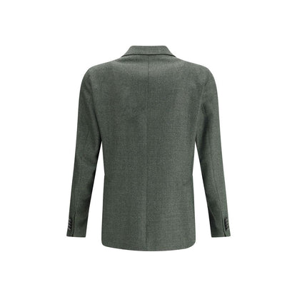 Tagliatore Bicolor Fleece Wool Blazer
