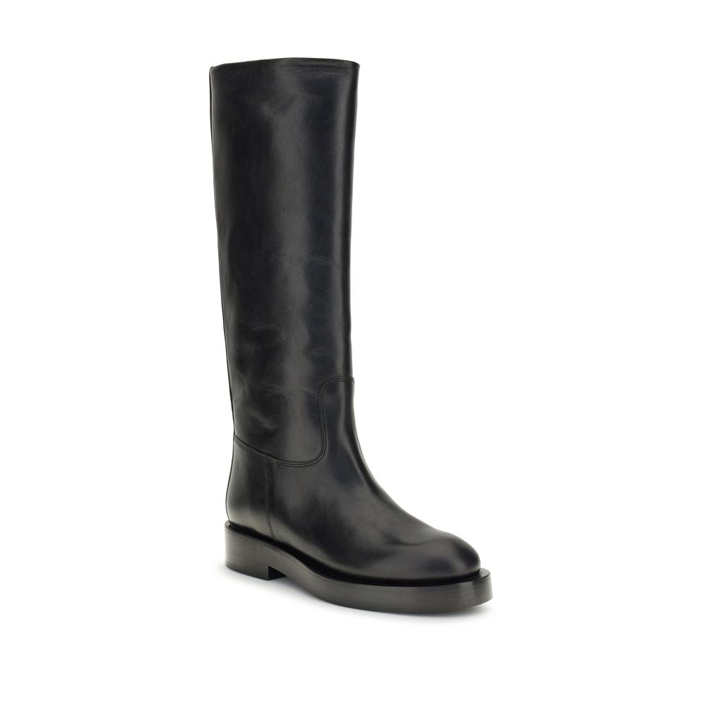 Paris Texas Black Leather Boots