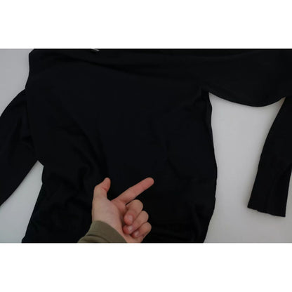 Dolce & Gabbana Black Cashmere Crewneck Pullover Sweater