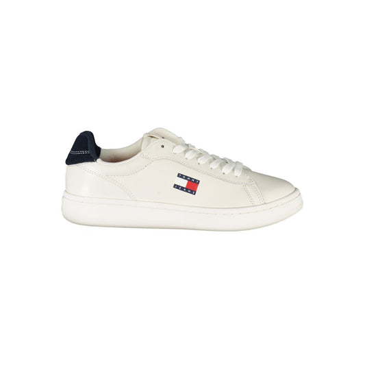 Tommy Hilfiger White Leather Women Sneaker