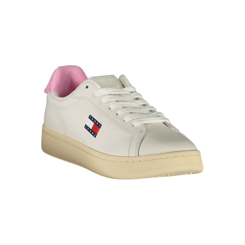 Tommy Hilfiger White Leather Women Sneaker