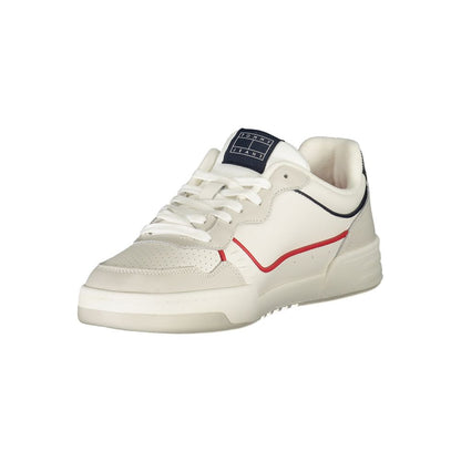 Tommy Hilfiger White Leather Men Sneaker