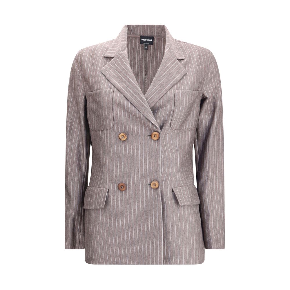 Giorgio Armani Brown Cashmere Blazer
