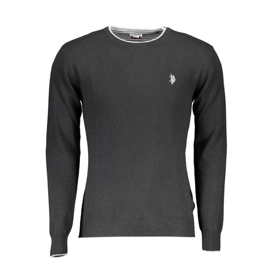 U.S. POLO ASSN. Black Wool Men's Sweater