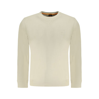 Hugo Boss Beige Cotton Men Sweatshirt
