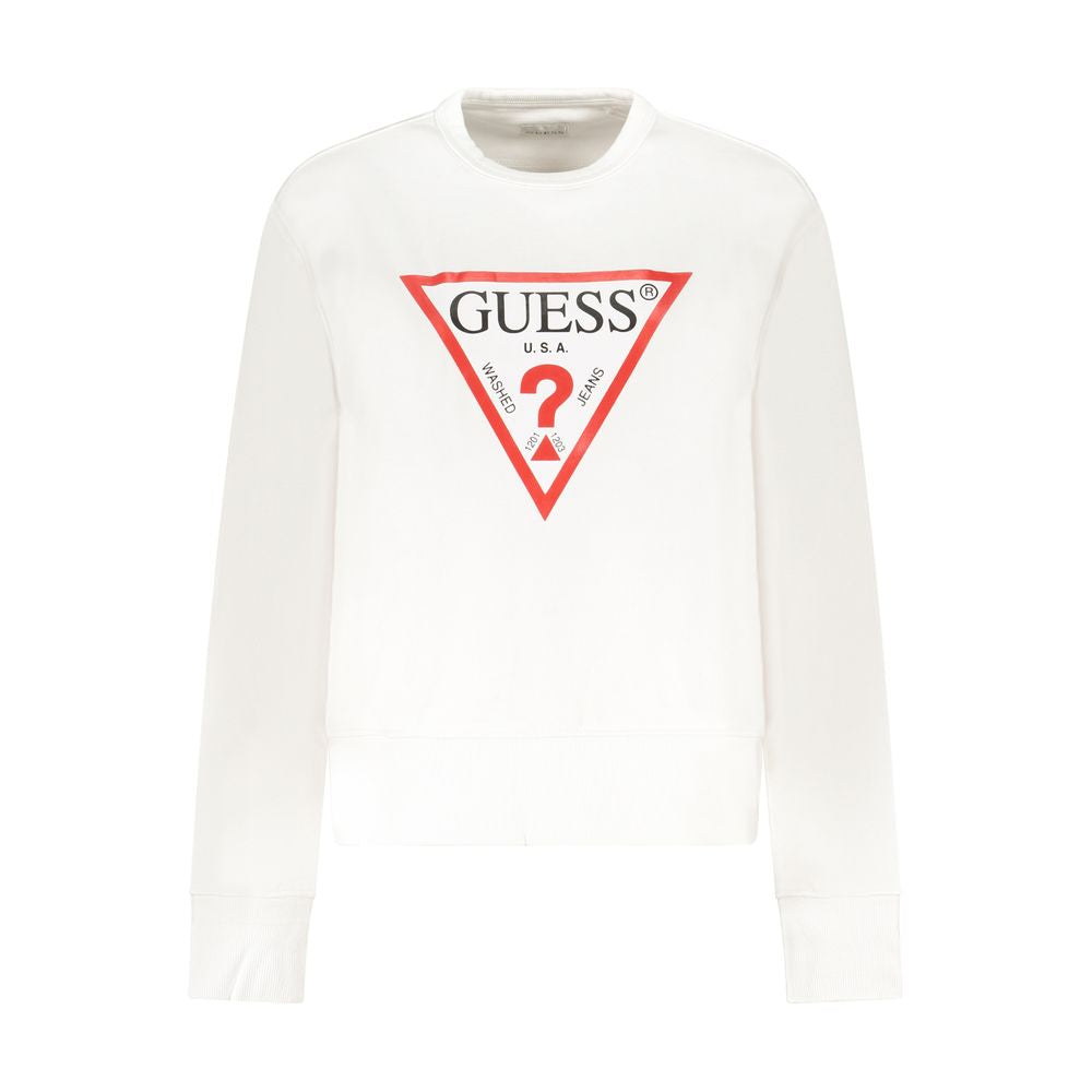 Guess Jeans White Cotton Women's Sweatshirt