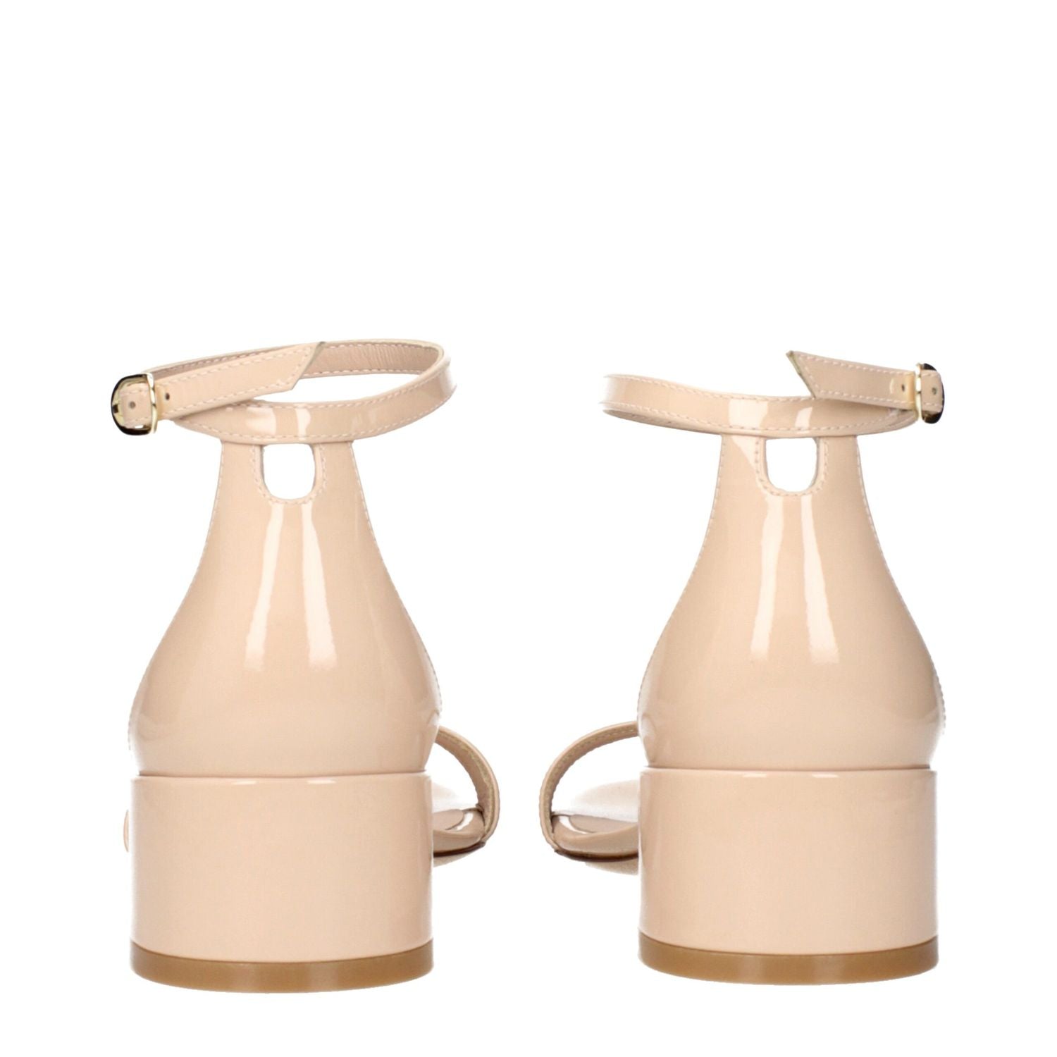 Stuart Weitzman Beige Leather Flat Sandals