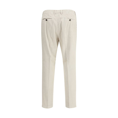 Cruna White Cotton Casual Pants